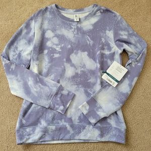 Athleta Girl NTW Cozy Printed Crewneck Sweatshirt XL 14